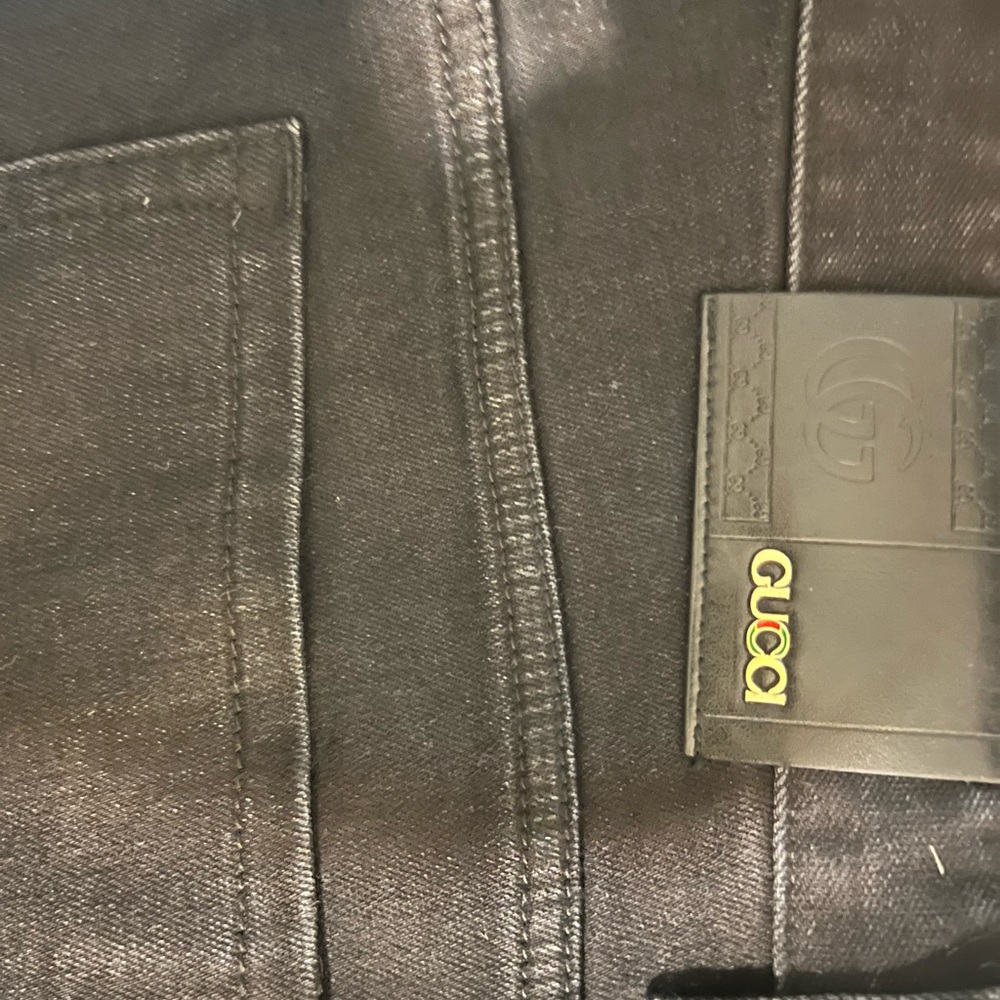 Men’s Gucci jeans blk SZ36 L44 worn less than 4 times gift MAY 2022
